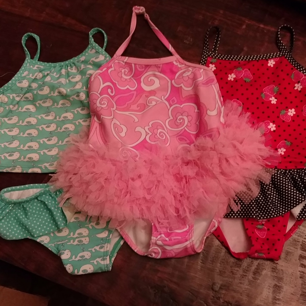 Girls tutu swimsuit bundle